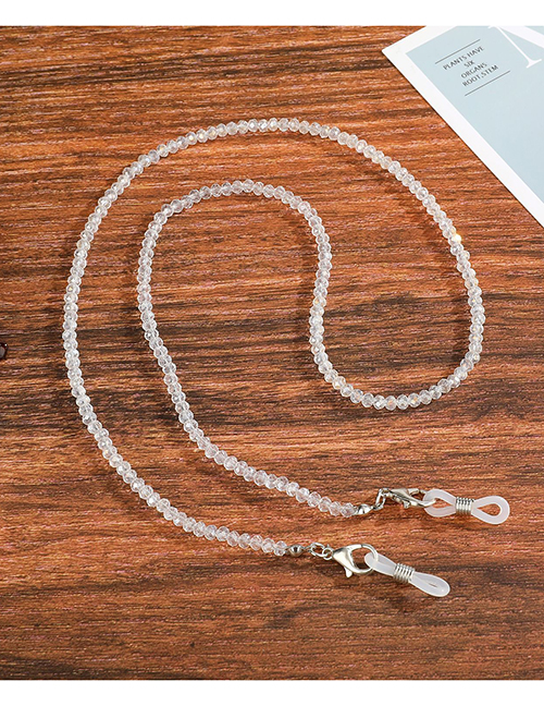 Fashion White Glass Beads Glass Beads Beaded Halterneck Glasses Chain