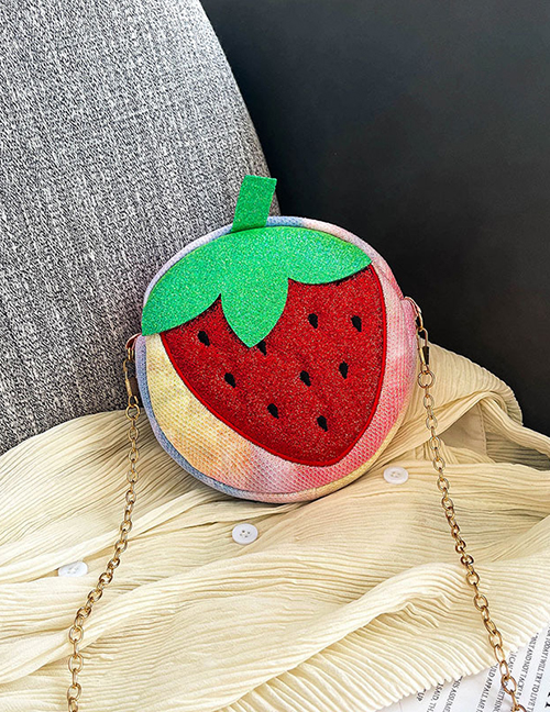 Fashion Strawberry Plush Cartoon Fruit Messenger Bag