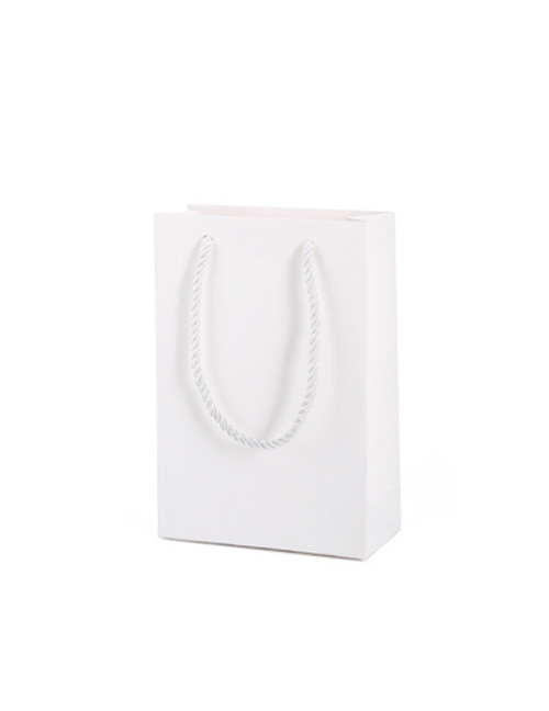 Fashion White [no Logo] White Hand Strap Unmarked Gift Box Tote Bag