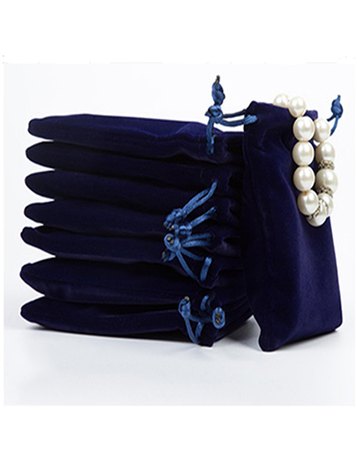 Fashion Royal Blue 10*12cm Thick Velvet Velvet Bag