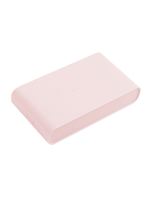 Fashion Pink Solid Color Plastic Large Capacity Pencil Case Storage Box