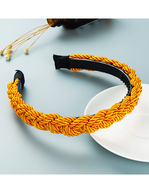 Fashion Orange Twisted Braided Headband