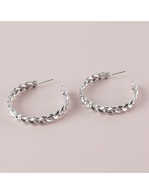 Fashion Silver Color Alloy Chain C-shaped Ear Ring