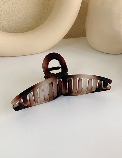 Dark Brown Frosted Matte Frosted Big Catch Clip