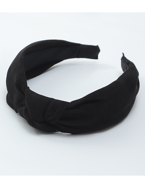 Fashion Black Fabric Cross Headband