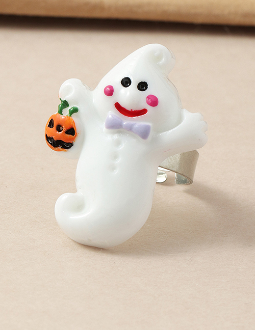Fashion Snowman Halloween Pumpkin Ghost Candy Bat Open Ring