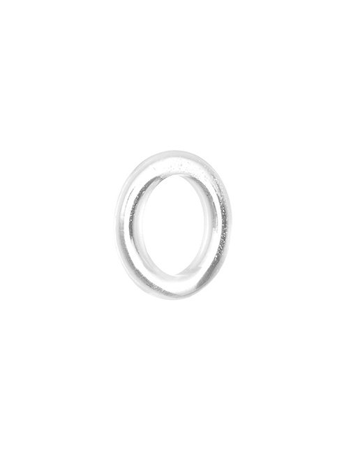 Fashion Transparent Color Transparent Resin Color Block Ring
