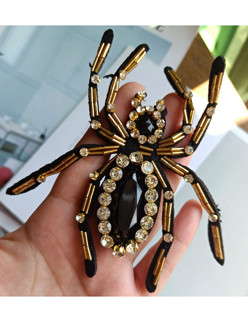 Fashion Spider 3d Three-dimensional Spider Diy Beaded Cloth Stickers