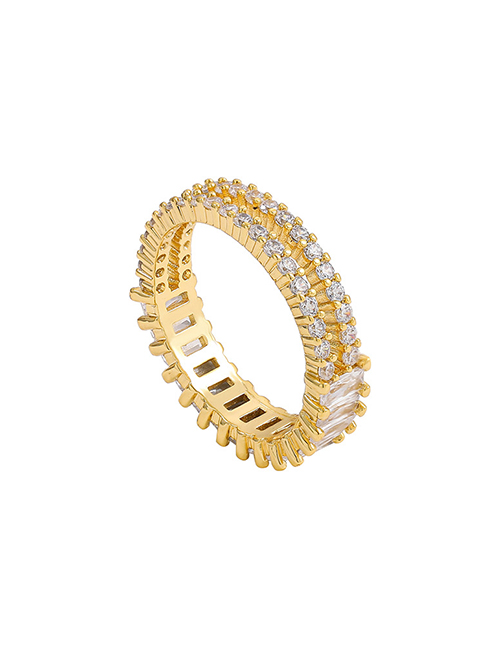 Fashion Gold Color Gold Coloren Geometric Ring