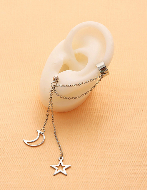 Fashion 3# Alloy Butterfly Star And Moon Geometric Pierced Earrings