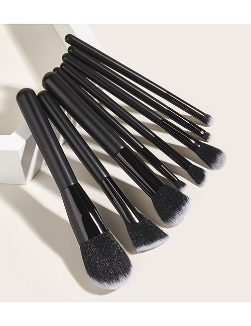 Fashion Black 8-black And White Double Evil-makeup Brush