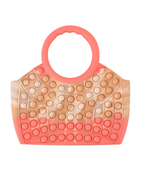 Fashion Handbag Pink Large Handbag Silicone Push Toys