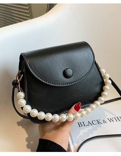Fashion Black Pearl Portable Messenger Bag