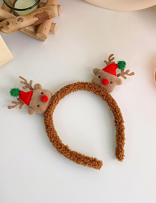 Fashion Coffee + Elk Christmas Antlers Snowman Headband