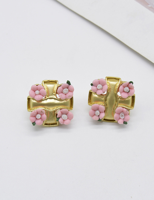 Fashion Style 2 Metal Flower Earrings