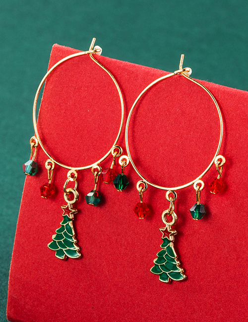 Fashion Christmas Tree Christmas Ring Christmas Tree Bell Socks Earrings