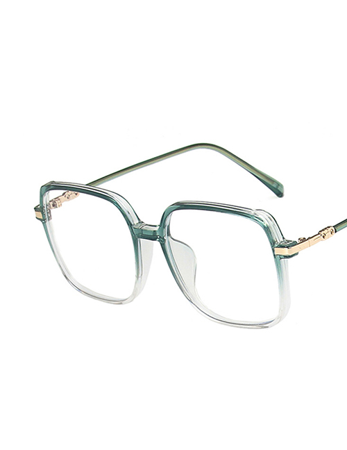 Fashion Asymptotically Green Matte Flat Glasses Frame
