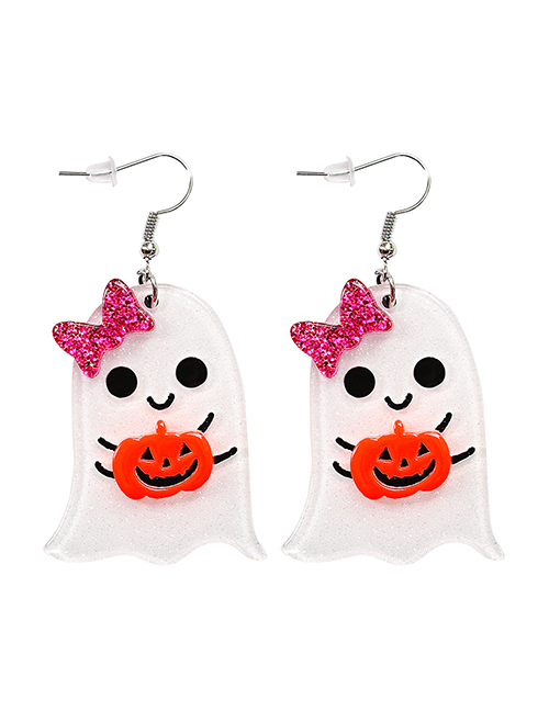 Fashion Pumpkin Ghost Acrylic Sheet Ghost Spider Skull Bat Earrings
