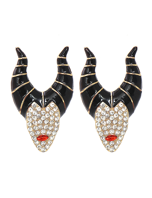 Fashion Gold Halloween Diamond Earrings