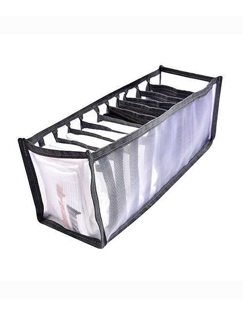 Fashion Gray 11 Grid Multi-compartment Clothing Drawer Storage Box