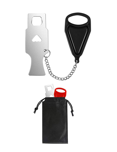 Fashion Black Portable Safety Door Buckle Lock