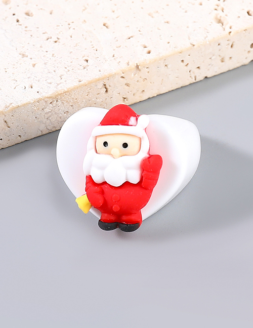 Fashion Santa Claus Christmas Resin Elk Cane Love Ring