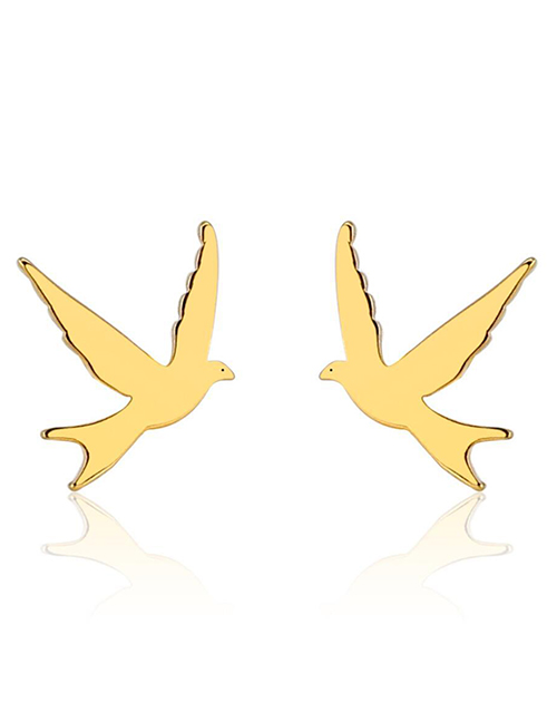 Fashion Gold Stainless Steel Dayan Earrings