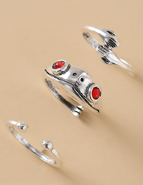 Fashion Suit Alloy Frog Open Ring Set