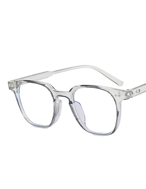 Fashion Transparent Off-white Film Rice Nail Flat Glasses Frame
