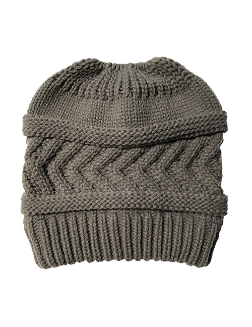Fashion Dark Gray Knitted Woolen Hat