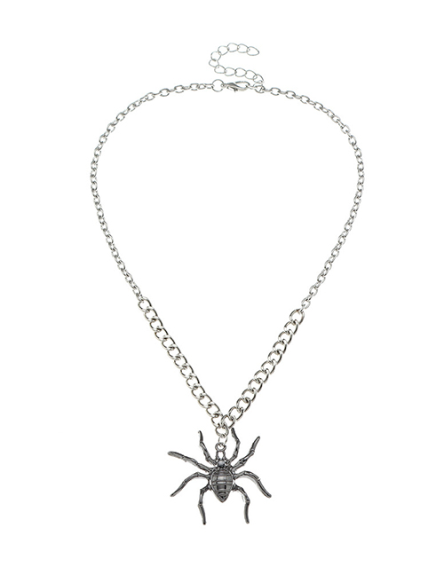 Fashion Black Halloween Spider Necklace