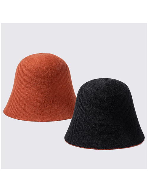 Fashion Black Cashmere Double-sided Fisherman Hat