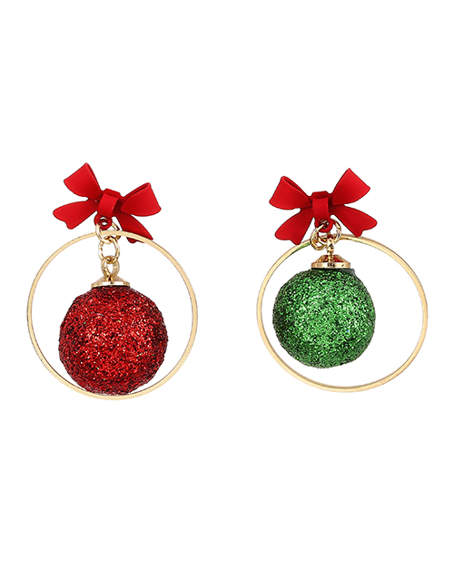 Fashion Christmas Balls Santa Claus Balls Christmas Stocking Snowman Earrings