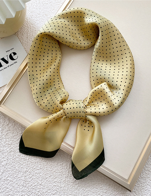 Fashion Little Yellow Printed Neck Scarf