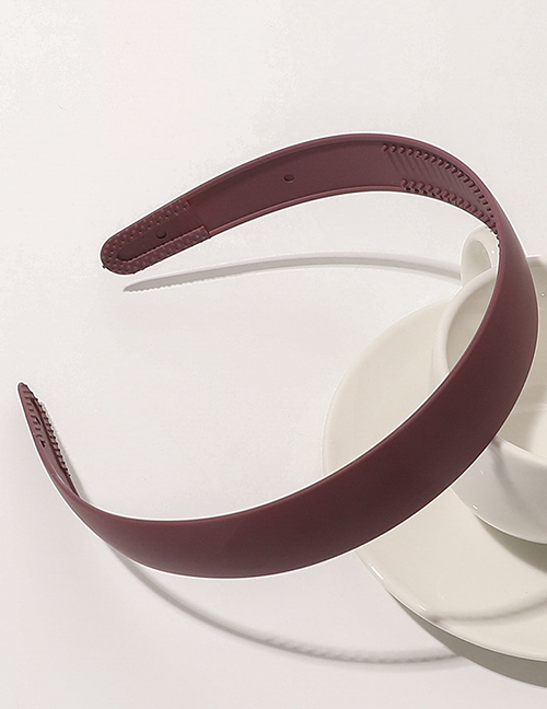 Fashion Bean Paste Purple Frosted Broad-brimmed Headband