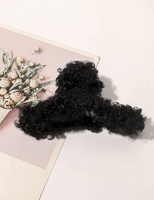 Fashion Black Leopard Print Plush Hairpin