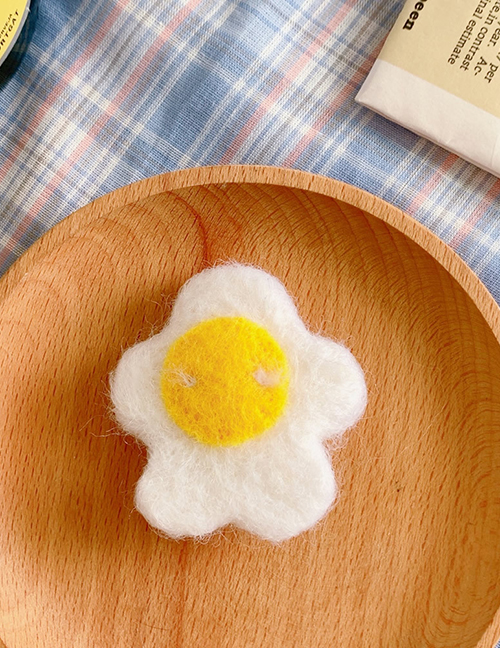 Fashion Poached Egg Wool Felt Poached Egg Hairpin