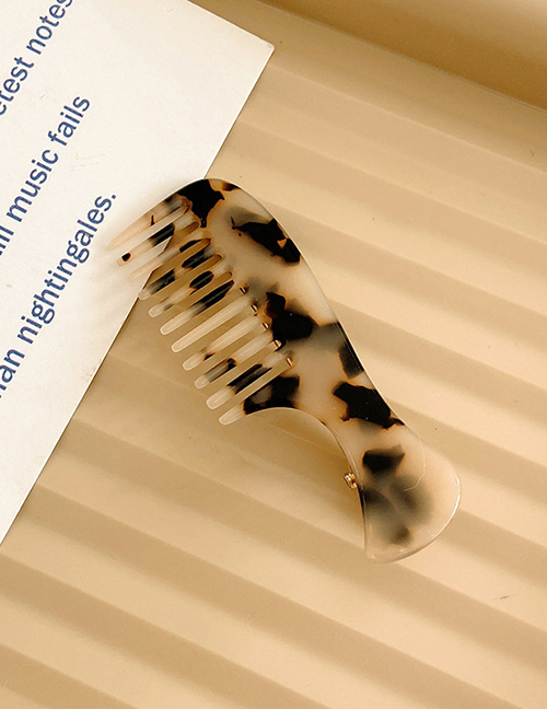 Fashion Leopard Leopard Comb In Acetate Sheet