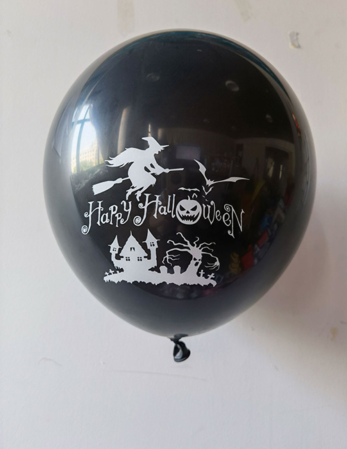 Fashion Trapeze Tree House With Black Bottom Halloween Printed Balloons (about 100 Pieces)