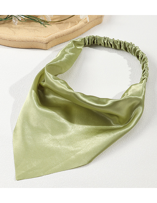 Fashion Green Pure Color Stretch Triangle Hair Band