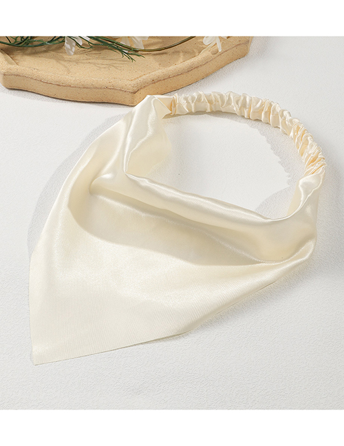 Fashion Off White Pure Color Stretch Triangle Hair Band