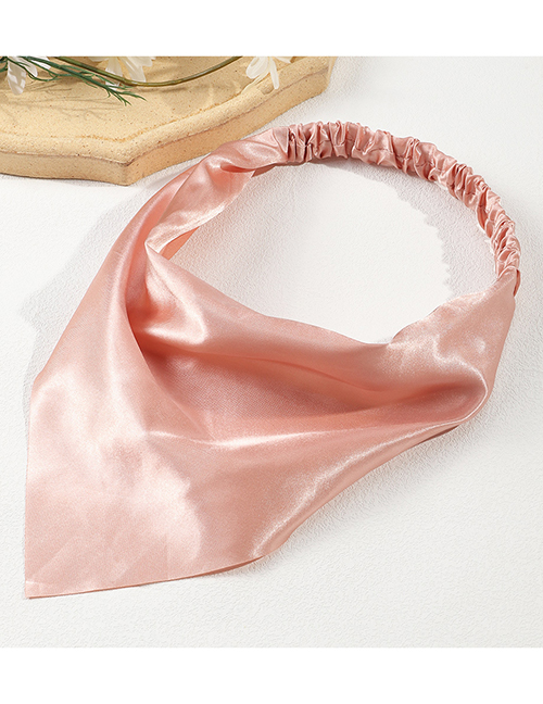 Fashion Champagne Pure Color Stretch Triangle Hair Band