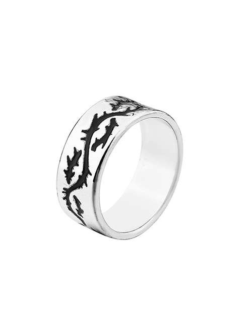 Fashion Thorns Alloy Butterfly Flame Star Moon Ring