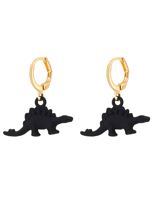 Fashion Black Alloy Cartoon Dinosaur Ear Ring