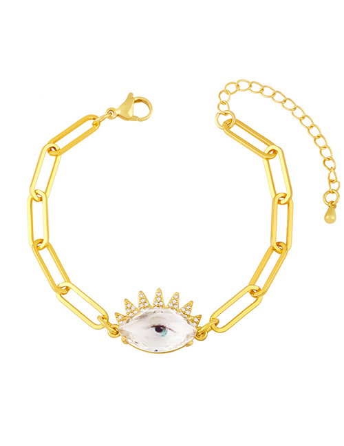 Fashion Eyelashes Thick Chain Eye Bracelet