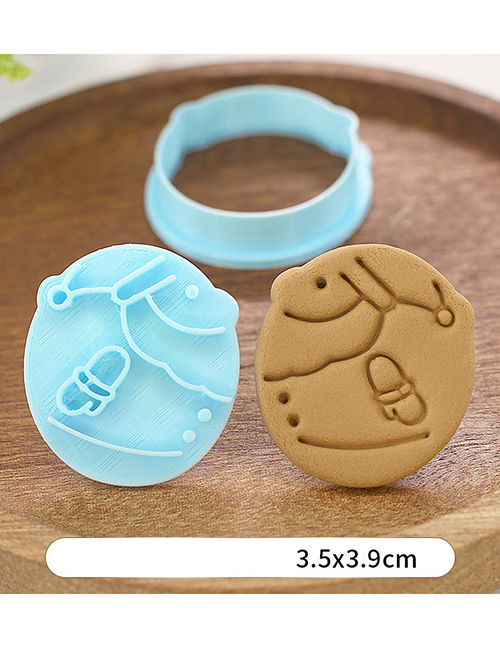 Fashion Santa Claus From Side Christmas Cartoon Press Dry Cookie Mold