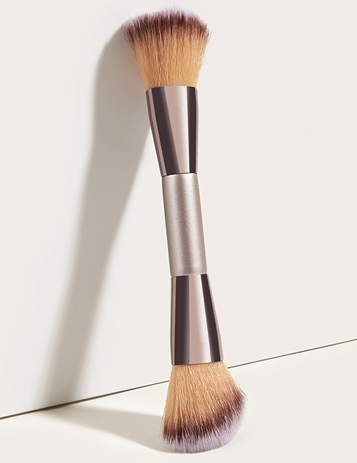 Fashion Champagne Gold Single Double-headed Champagne Gold Loose Powder Brush