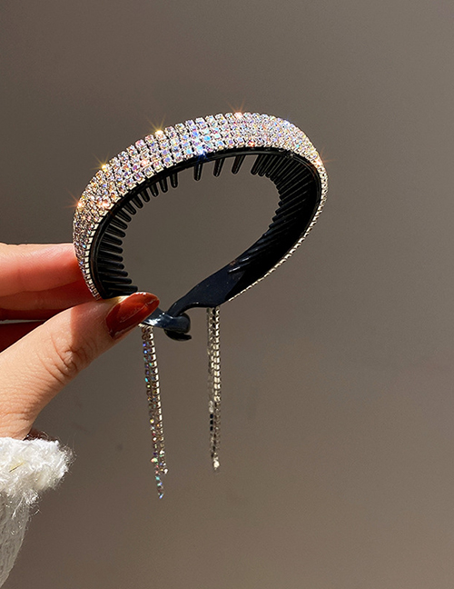 Fashion Fancy Diamond Rhinestone C-shaped Tassel Gripper