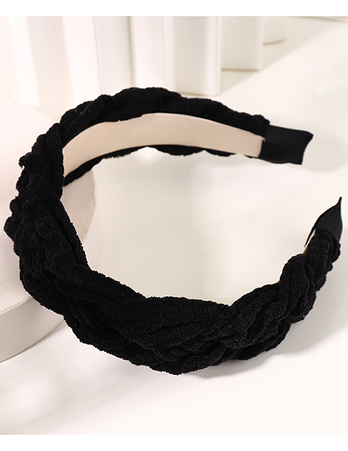 Fashion Black Twist Braid Headband