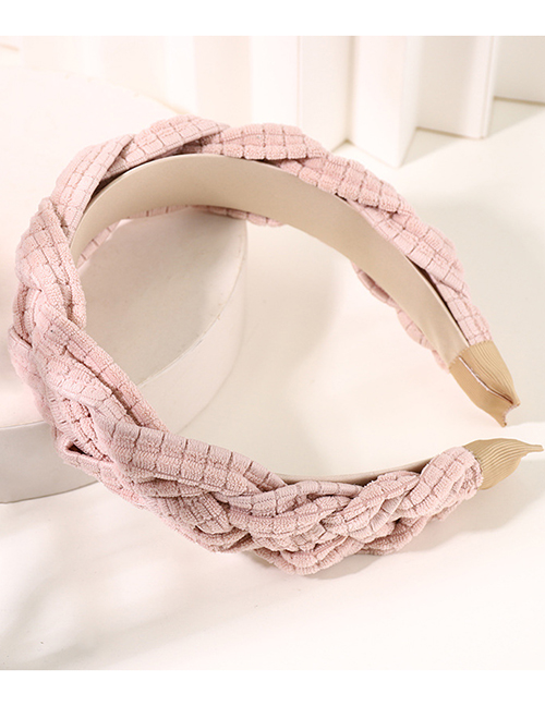 Fashion Pink Twist Braid Headband